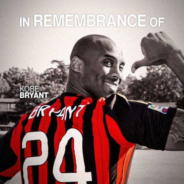 红黑之心🙏科比47岁诞辰，米兰官方社媒晒海报纪念